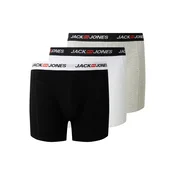 Jack & Jones Plus Boksarice  pegasto siva / rdeča / črna / bela