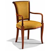 Casa Padrino Luxury Baroque Dining Room Chair with Armrests Gold/Brown - Italian Baroque Furniture