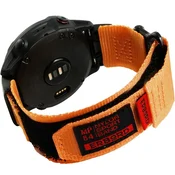 Overboard Najlonski pašček MP84 Quickfit za Garmin Fenix 5X/6X/6X PRO/7X, oranžen, velikost S/M