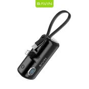 BAVIN PC1091S mini powerbank LIGHTNING 5000MAH crni