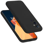 Cadorabo Ohišje je združljivo z OnePlus 9 PRO in tekoča črna barva - Zaščitni ovitek iz prožnega silikona TPU, (20860078)