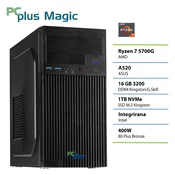 PCPLUS Magic Ryzen 7 5700G 16GB 1TB namizni računalnik