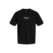 JACK & JONES Majica JORCASSIS  rjava / siva / črna / bela
