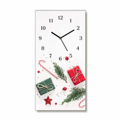 tulup.si Steklena ura Darilni Sweets Božični Baubles Črne kazalke 30x60 cm