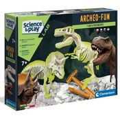 Izkopavanja Clementonija - T -Rex + Triceraptos