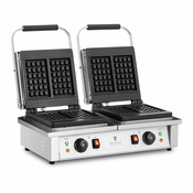 Dvojna Pekač za vaflje - belgijski vaflji - Royal Catering - 2 x 2,000 W