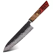 Damaskus kuhinjski nož Airi - Chef / Rdeča KP37352