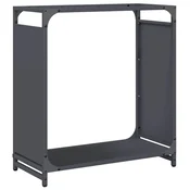 Vidaxl Stojalo za drva antracitno 60x28x65 cm hladno valjano jeklo