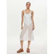Calvin Klein Swimwear Obleka za na plažo KW0KW02464 Bela Regular Fit