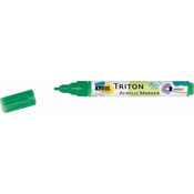 Kreul Triton Tekstilni flomaster 1 - 3 mm Permanent Green 1 kos