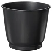 BROKTRAST Cvetlični lonec, notranji/zunanji/temno siva, 9 cm