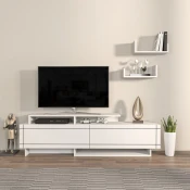 Hanah Home TV Komoda Tammy, 180x54x36,8 cm, Bela