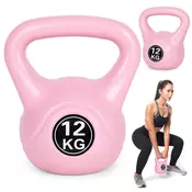 Kettlebell 12 kg roza