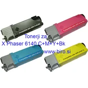 Komplet tonerjev Fenix Xp6140 C+M+Y+Bk za Xerox Phaser 6140, Xerox Phaser 6140n - kapacitete črn 2.600 strani, barvni 2.000 strani po barvi