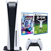 PlayStation 5 Slim D Chassis + EA Sports FC 25 PS5 + Destruction AllStars