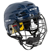CCM Hokejska čelada HT210C TAC Senior Combo CCM, mornarsko modra, velikost: M, (20742359)