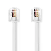 NEDIS Telefonski Kabel | RJ11 Muški – RJ11 Muški | 2.0 m | Bijeli