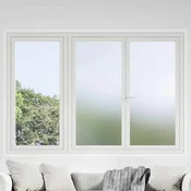 vidaXL Samolepljiva okenska folija Zamrznjena siva 45 x 500 cm PVC