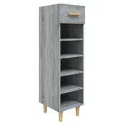 Vidaxl Omarica za čevlje siva sonoma 30x35x105 cm konstruiran les