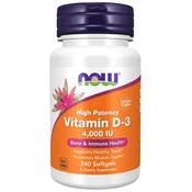 NOW Foods - Vitamin D3 4000 IU, 240 kapsul