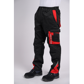 Laki Industry premium Radne pantalone Crno-crvene