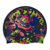 Speedo SLOGAN PRT CAP AU, plavalna kapa, večbarvno 8083851