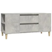 Vidaxl TV omarica betonsko siva 102x44,5x50 cm inženirski les