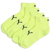 PUMA Unisex Quarter Socks (2-Pack), Women, Yellow, 39-42
