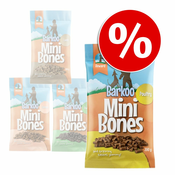 Ekonomično pakiranje Barkoo Mini Bones (poluvlažne grickalice) 4 x 200 g - janjetina