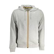 K-WAY GRAY MEN'S ZIP SWEATSHIRT