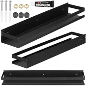 springos Viseča kopalniška polica za tuš kabino 50x10 cm inox loft črna., (21635455)