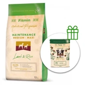 Fitmin Maintenance Medium / Maxi Lamb & Rice 12 kg + Fitmin Play&Train Lamb & Beef BESPLATNO