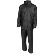 MFH Obleka za dež, Premium, dvodelna, črna