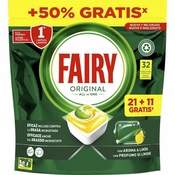 Fairy Pastilke za pomivanje posode Lemon Fairy 32 enot