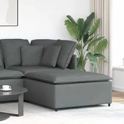 Modularni kauc s podnožjem, tamno sivi 100x100x48 cm