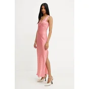 Obleka Twinset roza barva, 251TP2370