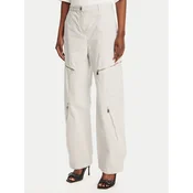 PINKO Hlače iz tkanine 104981 A2EC Siva Regular Fit