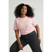 Trendyol Curve Ženska majica Tbbss24Bf00036, Roze
