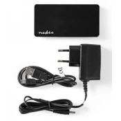 Adapter USB 2.0 7-port hub + AD/DC UHUBU2730BK