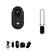 INF Črna A100+ Mini Akcijska Kamera z Magnetnim Kompletom - 1080P HD Vlog Kamera, (5000115873)