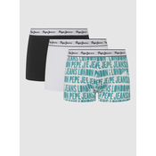 Set of three boxer shorts in turquoise, white and black Pepe Jeans - Men