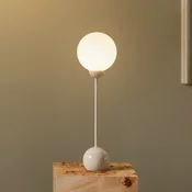 Globen Lighting namizna svetilka Ripley, bež, višina 52 cm, železo/steklo - Dnevna soba/jedilnica - Dizajn - bež, bela - Kovina