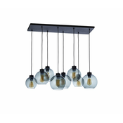 Luster na sajli CUBUS 8xE27/60W/230V crna