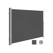 SONGMICS Zložljiv stranski nadstrešek 200x400 cm antracit, (5000275659)
