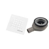TRENECA odtok za prho, dia. 90 mm, DN40, bela mat prevleka - Bela - Polysan - 24 - Plastika - 90 - 14