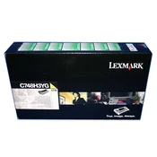 LEXMARK C748H3YG, originalan toner , žuti, 10000 stranica
