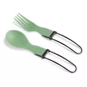 GSI Outdoors Tekk Folding Cutlery Set kamping pribor, zelena