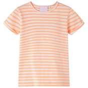 vidaXL Otroška majica neon oranžna 116, (21037411)