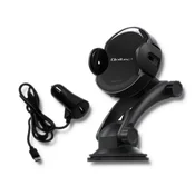 Qoltec PRO induktivni avtomobilski polnilnik z iR držalom 15W | QC 3.0 | USB tip C