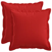 vidaXL Blazina z blazino HOUTEN 2 kos Rdeča Lažni lanu